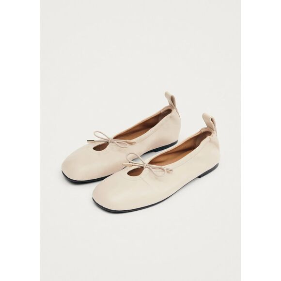 NWT Alohas Rosalind Ballet Flats – Cream Leather – Size 37 - Picture 2 of 6